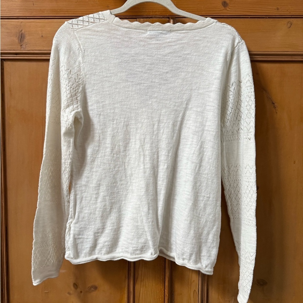 Frye Frye Women's Button Front Lightweight Pointelle Cardigan - Picture 10 of 10